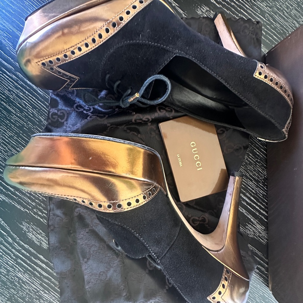 Gucci , platform, black, 9 1/2 - Picture 4 of 6